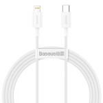 Kabel USB Baseus Kabel USB-C do Lightning Baseus Superior Series, 20W, PD, 1,5m (bialy)