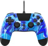 New--PS4 VX-4 WIRED CONTROLLER BLUE LIGHTNING - Trådløs spillekontrolenhed - Sony PlayStation 4