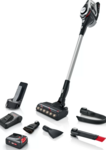 Bosch Vacuum cleaner BCS8224WA Unlimited Gen2 Cordless operating, Handstick, 18 V, Operating time (max) 65 min, Silver, Warranty 24 month(s)