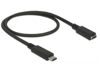DeLOCK USB 3.1 Gen 1 USB Type-C forlængerkabel 50cm Sort