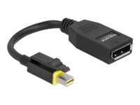 Delock DisplayPort adapter 15cm Sort