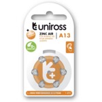 Uniross Batteri -Høreapparat batteri A13