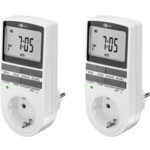 Digital Timer, Set of 2, white