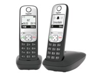 Gigaset A690 Duo Trådløs telefon Ingen nummervisning Sort