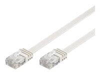 Goobay RJ45 CAT6 UTP 5M Uskærmet flad hvid