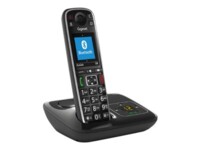 Gigaset E720A Trådløs telefon Ingen nummervisning Sort