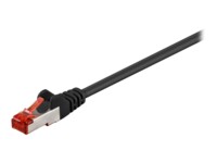 goobay CAT 6 SFTP, PiMF 15m Patchkabel Sort