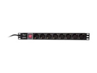 LogiLink Strømfordelingsenhed 8-stik 16A Sort