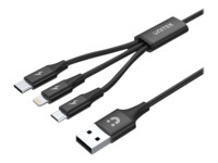 Unitek C14049BK Kun opladning Lightning-kabel 1.2m Sort