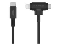 HyperJuice Lightning-kabel 1.5m Sort