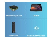 AudioCodes Room Experience (RX) Suite RXV200-B360 Videokonferencepakke 4-mikrofon-array 8'