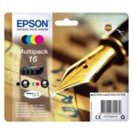Epson 16 Multipack Sort Gul Cyan Magenta Blæk C13T16264012