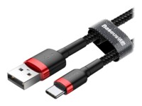 Baseus Cafule USB Type-C kabel 1m Sort Rød