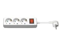 goobay NK 300S-300 CS Strømfordelingsenhed 3-stik 16A Hvid 3m