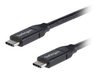 StarTech.com USB C To USB C Cable - 3 ft / 1m - USB-IF Certified - 5A PD - USB 2.0 - USB Type C Charging Cable - USB C Fast Charge Cable (USB2C5C1M) USB Type-C kabel 1m Sort