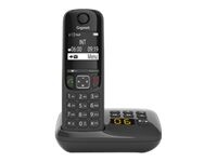 Gigaset A690A Trådløs telefon Ingen nummervisning Sort