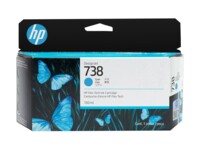 HP 738 Cyan Blæk