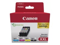Canon CLI 581XXL C/M/Y/BK Multi Pack Sort Gul Cyan Magenta Blækbeholder