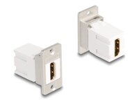 Delock HDMI-kobling Sølv Hvid
