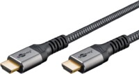 goobay HDMI-kabel med Ethernet 3m Sort Sølv