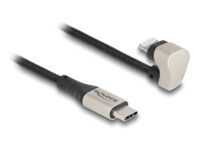 Delock Lightning-kabel 2m Sort Sølv