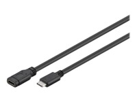 goobay USB Type-C forlængerkabel 1m Sort