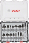 Bosch Fræsningsskærerbit Blødtræ Hardwood 8 mm 10 mm 25 mm 13 mm 32 mm 16 mm 35 mm 27 mm 19 mm 55 mm 60 mm 56 mm 51 mm 54 mm 49 mm 50 m 65 mm 52 mm 15 stk