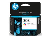 HP 303 Tri-color Original Cyan, Magenta, Gul