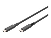 DIGITUS Thunderbolt 3 / USB 2.0 / USB 3.0 / USB 3.1 USB Type-C kabel 80cm Sort
