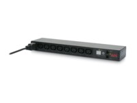 APC Switched Rack PDU Strømfordelingsenhed 8-stik 16A Sort 2.4m