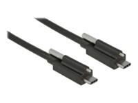 Delock USB Type-C kabel 1m Sort