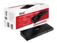 Club 3D SenseVision Connect USB C 3.2 Gen1 Universal Triple 4K Charging Dock USB-C 3.2 Dockingstation