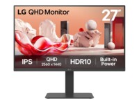 LG 27BA45QB-B 27' IPS 2560 x 1440 (2K) DisplayPort HDMI 75 Hz