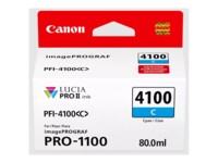 Canon PFI 4100 C Cyan Blækbeholder