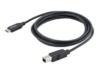 StarTech.com 2m 6ft USB C to USB B Cable - USB 2.0 - USB Type C Printer Cable M/M - USB 2.0 Type-C to Type-B Cable (USB2CB2M) USB Type-C kabel 2m Sort