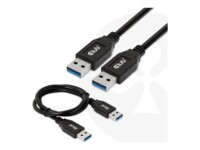 Club 3D USB-kabel 0.5m Sort