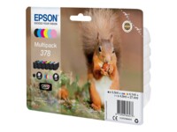 Epson 378 Multipack Sort Gul Cyan Magenta Lys magenta Lys cyan