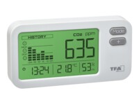 TFA AIRCO2NTROL COACH Thermo-hygro-CO2 måler Indendørs Hvid