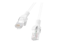 Lanberg CAT 5e Ikke afskærmet parsnoet (UTP) 10m Patchkabel Hvid RAL 9010