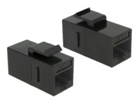 Delock Keystone Module RJ45 jack > RJ45 jack Cat.6 UTP Sort