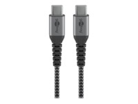 goobay USB Type-C kabel 50cm Sort Sølv