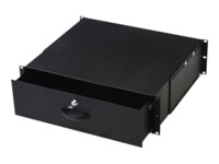 Digitus DN-19 KEY-3U-SW Rack-skuffe for lagring Sort