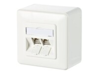 Metz Connect C6Amodul 2 port 180°M AP Hvid