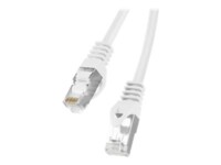 Lanberg CAT 6 Foldet uskærmet snoet par (F/UTP) 15m Patchkabel Hvid RAL 9010