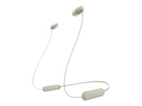 Sony WI-C100 Trådløs Øreproptelefoner Beige
