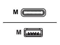 Sharkoon USB Type-C kabel 1m Sort Blå