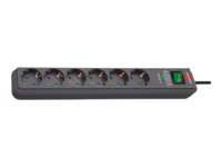 brennenstuhl Eco-Line Strømstødsbeskytter 6-stik 16A Sort