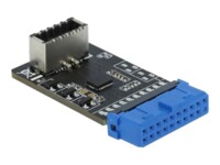 Delock USB 3.2 Gen 1 Adapter Pin Header USB intern til ekstern adapter Sort