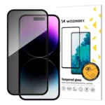 Szklo hartowane Wozinsky Privacy Glass prywatyzujace z filtrem anti-spy na iPhone 16 Plus