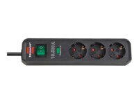 brennenstuhl Eco-Line Strømstødsbeskytter 3-stik 16A Sort